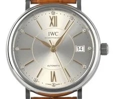 IWC — IWC Portofino Midsize Automatic IW458101 37mm Silver Dial Diamond Date — Watch — resale