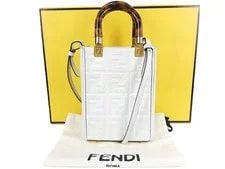 Fendi — Fendi Sunshine Mini Shopper Crossbody 2way Box Dust — Handbag — resale