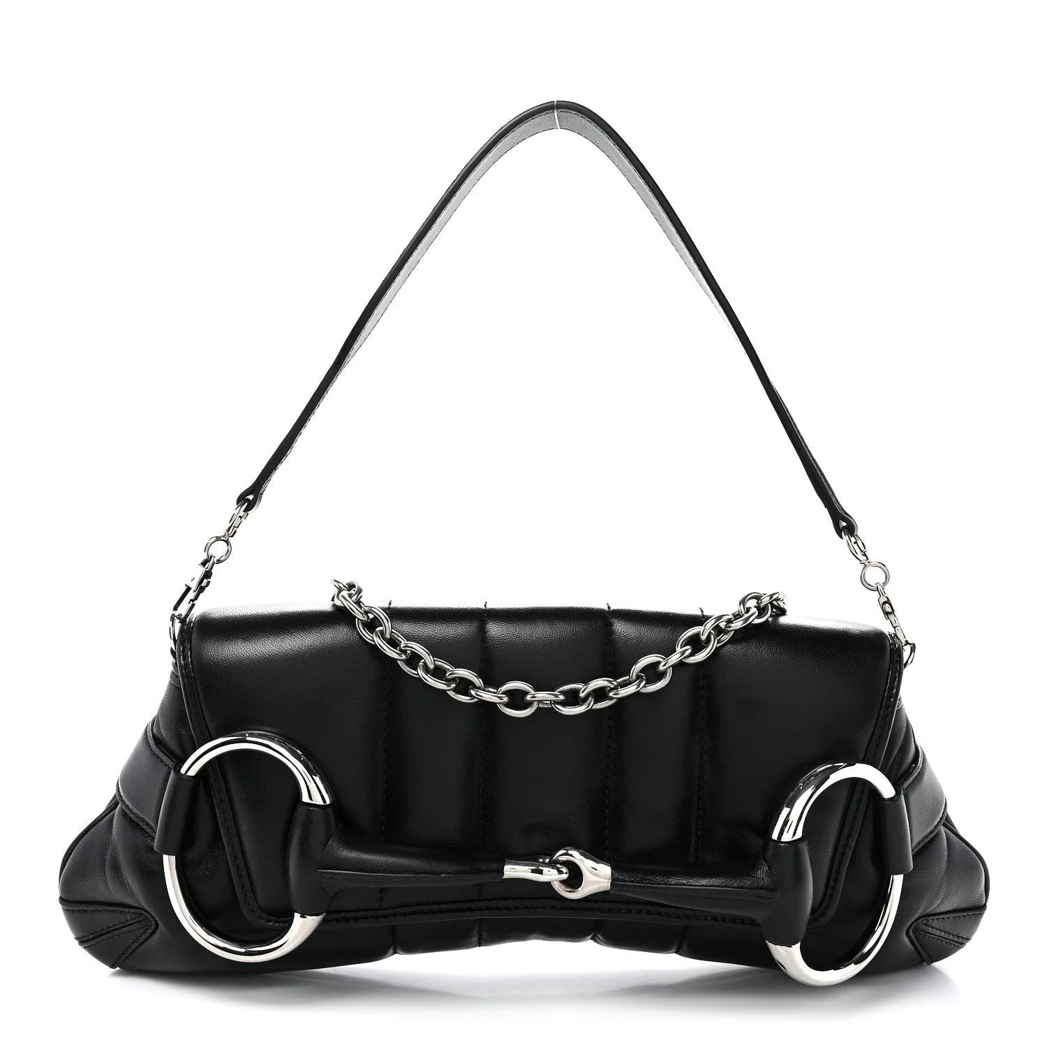 Gucci — Vertical Matelasse Medium Maxi Horsebit Chain — Handbag — resale
