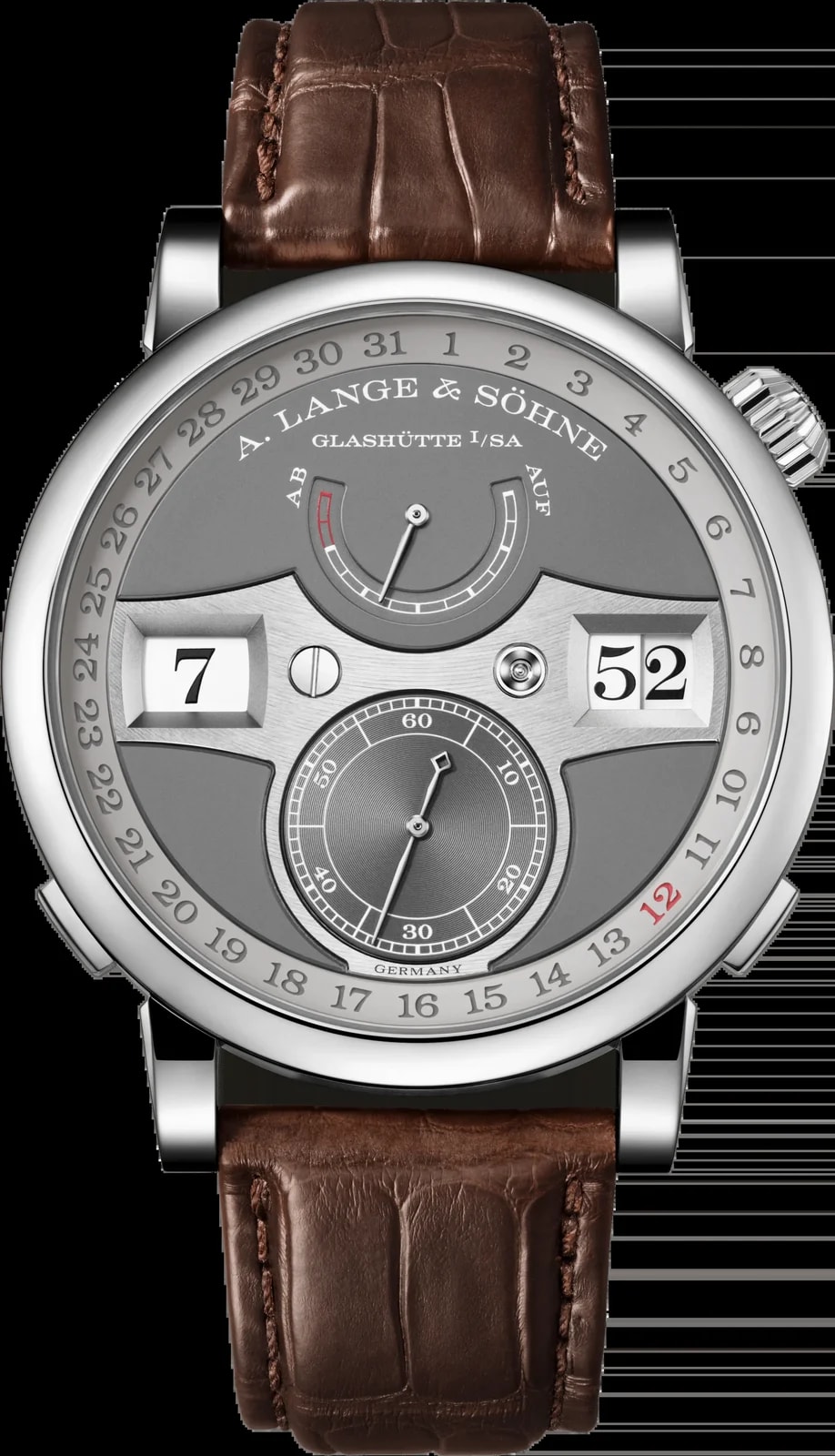 Worldofluxuryus — A. Lange &Amp; Söhne Zeitwerk Date 18K White Gold ’s — Watch — resale