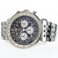 Breitling — Breitling Navitimer Cosmonaute Black Dial Chronograph Manual Steel A12322 — Watch — resale