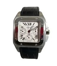 Cartier — Cartier Santos 100 XL Chronograph Steel — Watch — resale