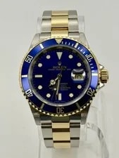 Rolex — 2005 Rolex Submariner Date "Bluesy" 40MM Blue Dial Oyster Bracelet 16613 — Watch — resale