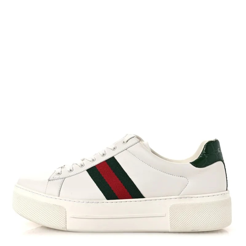 Gucci — Ultralight Plume Web Ace Platform Sneakers 41 — Sneaker — resale