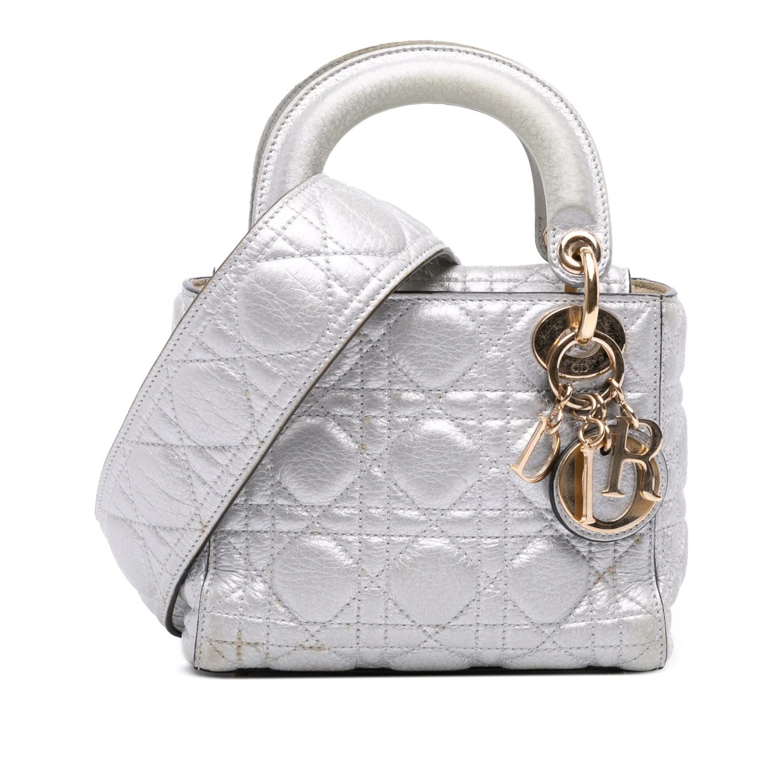 Dior — Mini Metallic Grained Lady Dior — Handbag — resale