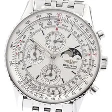 Breitling — Breitling Navitimer Olympus A19340 Moon Phase Silver Dial Automatic 's_952096 — Watch — resale