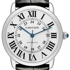 Cartier — Cartier Ronde Solo XL Steel Silver Roman Dial W6701010 Papers — Watch — resale