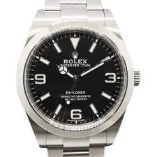 Rolex — Rolex Explorer 1 214270 39mm Stainless Steel Black #UW195 — Watch — resale