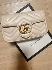 Gucci — Gucci GG Marmont Mini Quilted GG Logo — Handbag — resale