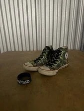 Converse — 2011 Gorillaz Converse Chuck Taylor High Top Camo Sz 4 Womans — Sneaker — resale