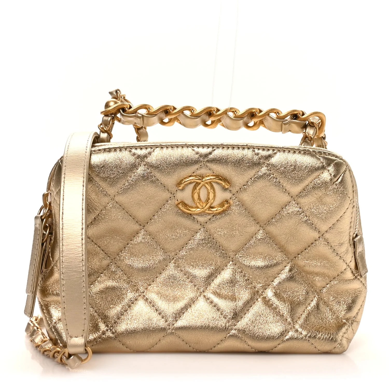 Chanel — Metallic Bowling — Handbag — resale