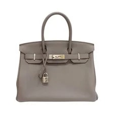 Hermès — Hermes Birkin 30 8F Etain 口R Stamp — Handbag — resale