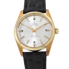 Tudor — Tudor Oyster Prince 34mm Gold Plated/Leather Silver Dial 7995/1 — Watch — resale