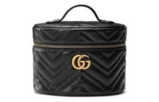 Gucci — Gucci GG Marmont Series Logo Quilted Makeup — Handbag — resale
