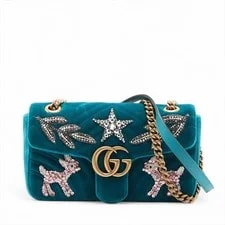 Gucci — Gucci GG Marmont X Rhinestone Chain 443497 — Handbag — resale