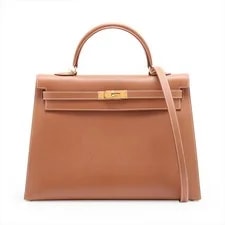 Hermès — Hermès Kelly 35 Serie Cushbell Metal Fittings □F: 2002 — Handbag — resale