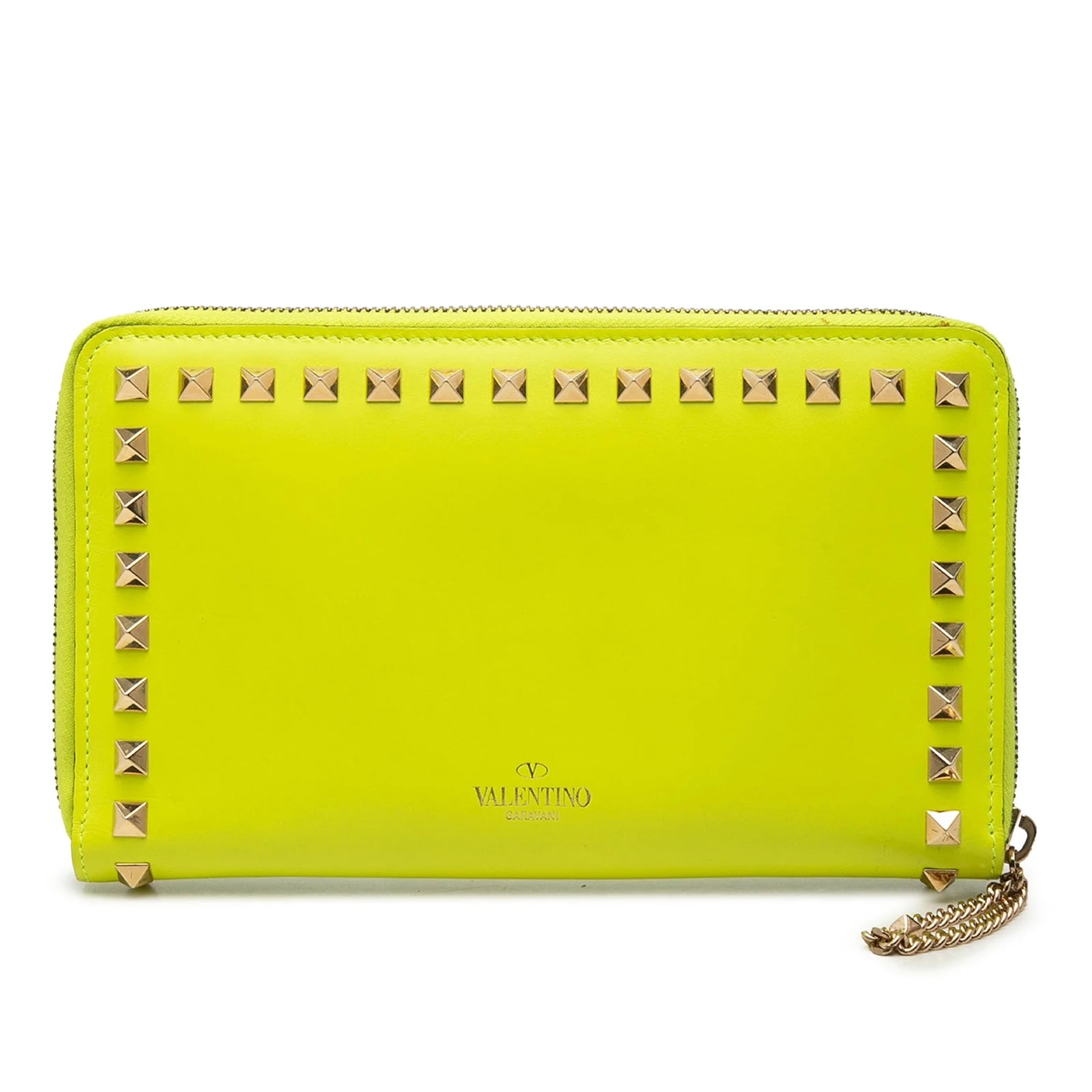 Valentino — Rockstud Zip Around Wallet — Handbag — resale