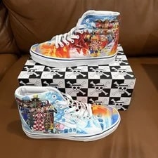 Vans — Vans One Piece Sk8-Hi Skate Shoes Punk Hazard 6.5 Anime Cartoon 8 — Sneaker — resale
