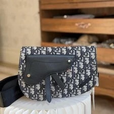 Dior — Dior Saddle Monogram Embroidered Saddle - Excellent #16A2CQT — Handbag — resale