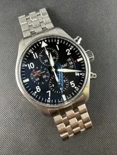 IWC — IWC Pilot's Chronograph 42mm Black Dial With Card — Watch — resale