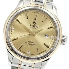 Tudor — Tudor Style 12103 Date 3P Diamond Gold Dial Automatic Watch_931013 — Watch — resale