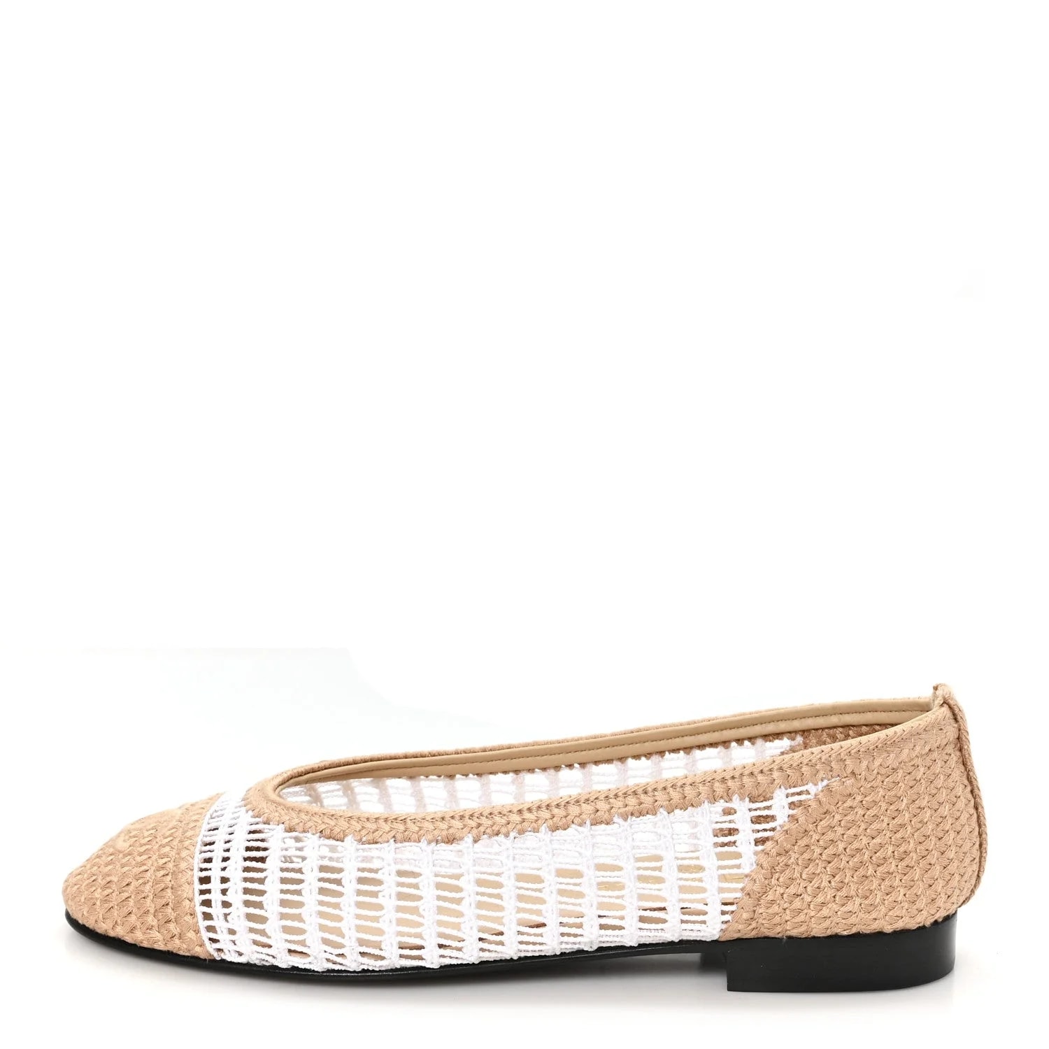 Chanel — CC Cap Toe Ballerina 36.5 — Designer Shoe — resale