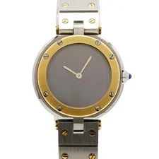 Cartier — Cartier Santos Vend?me SM 84041488 Quartz Gray Dial Ss/yellow Gold — Watch — resale