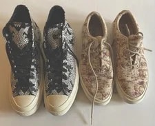 Converse — 2 Converse - John Elliott Low + Chuck Taylor All Star 70 HI -B/W — Sneaker — resale