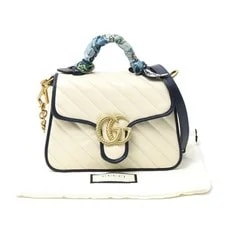 Gucci — Gucci GG Marmont Mini Top Handle Calf 583571 37544 — Handbag — resale