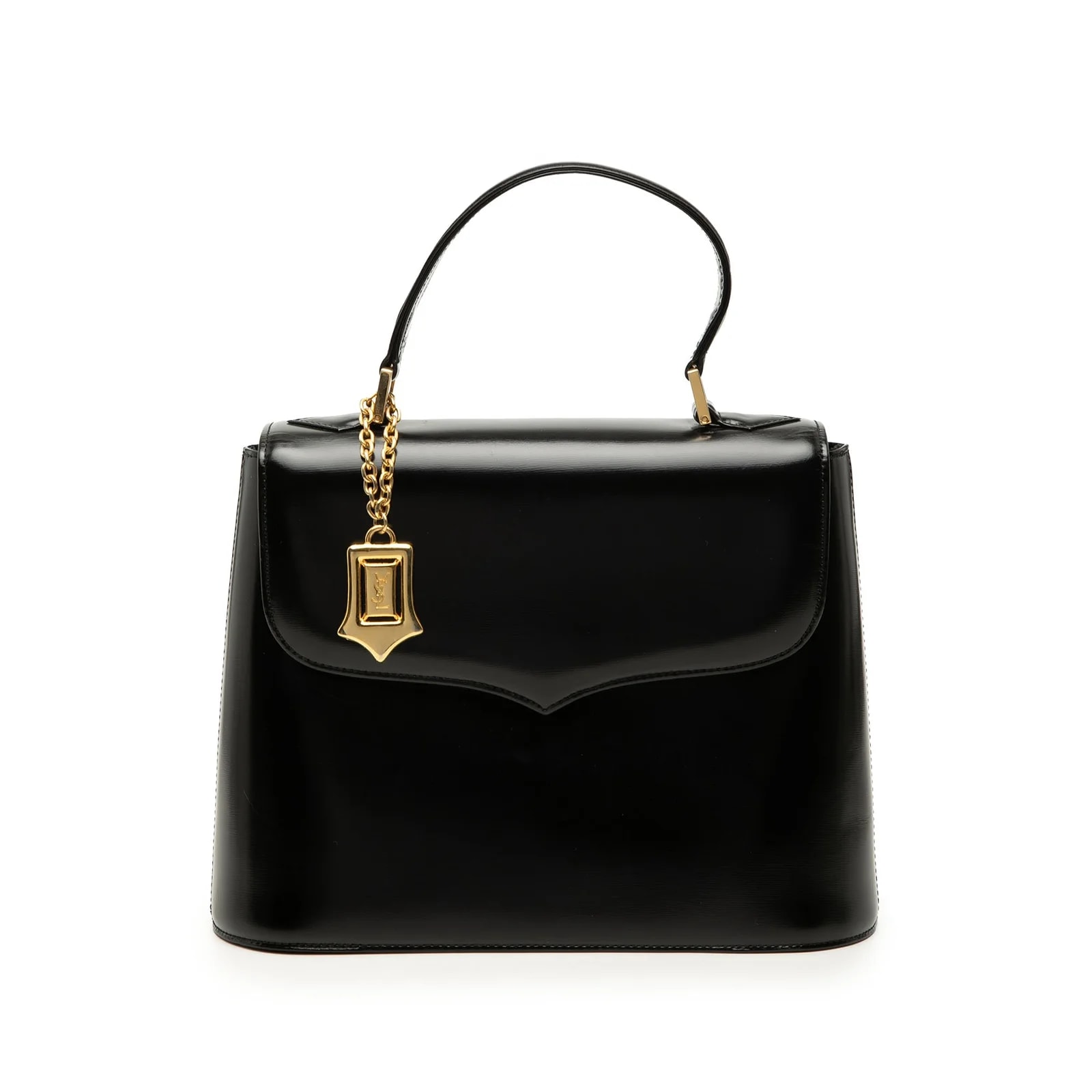 Saint Laurent — Logo Charm Top Handle — Handbag — resale