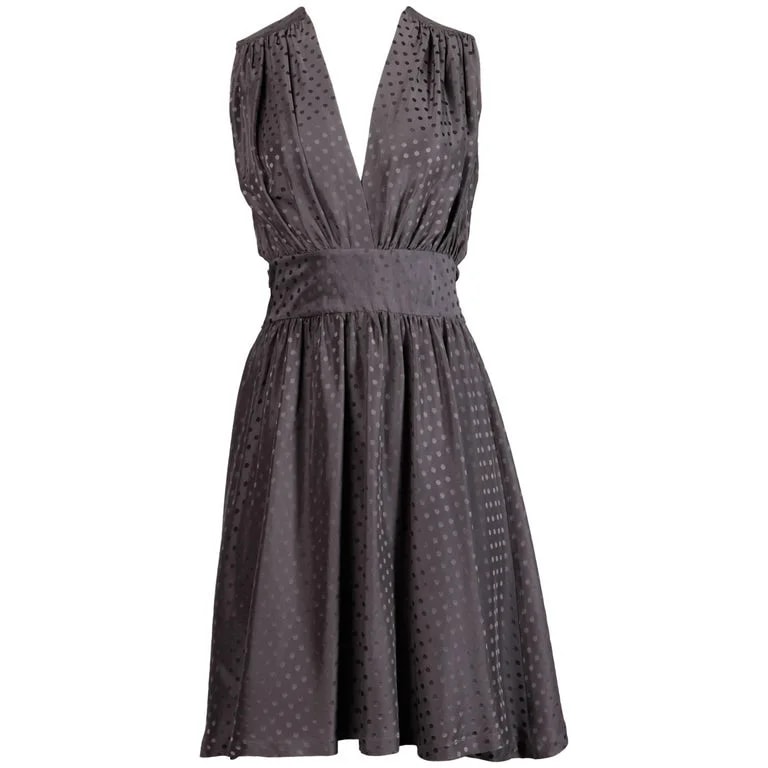 Balenciaga — Balenciaga Polka Dot Dress With Deep-V Neckline — Clothing — resale
