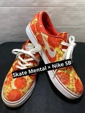 Nike SB — 7.0US Nike Sb Skate Mental Collaboration Pizza Pepperoni Cheese LTD — Sneaker — resale