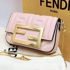 Fendi — Fendi Nano Baguette Chain 2Way Crossbody Auth — Handbag — resale