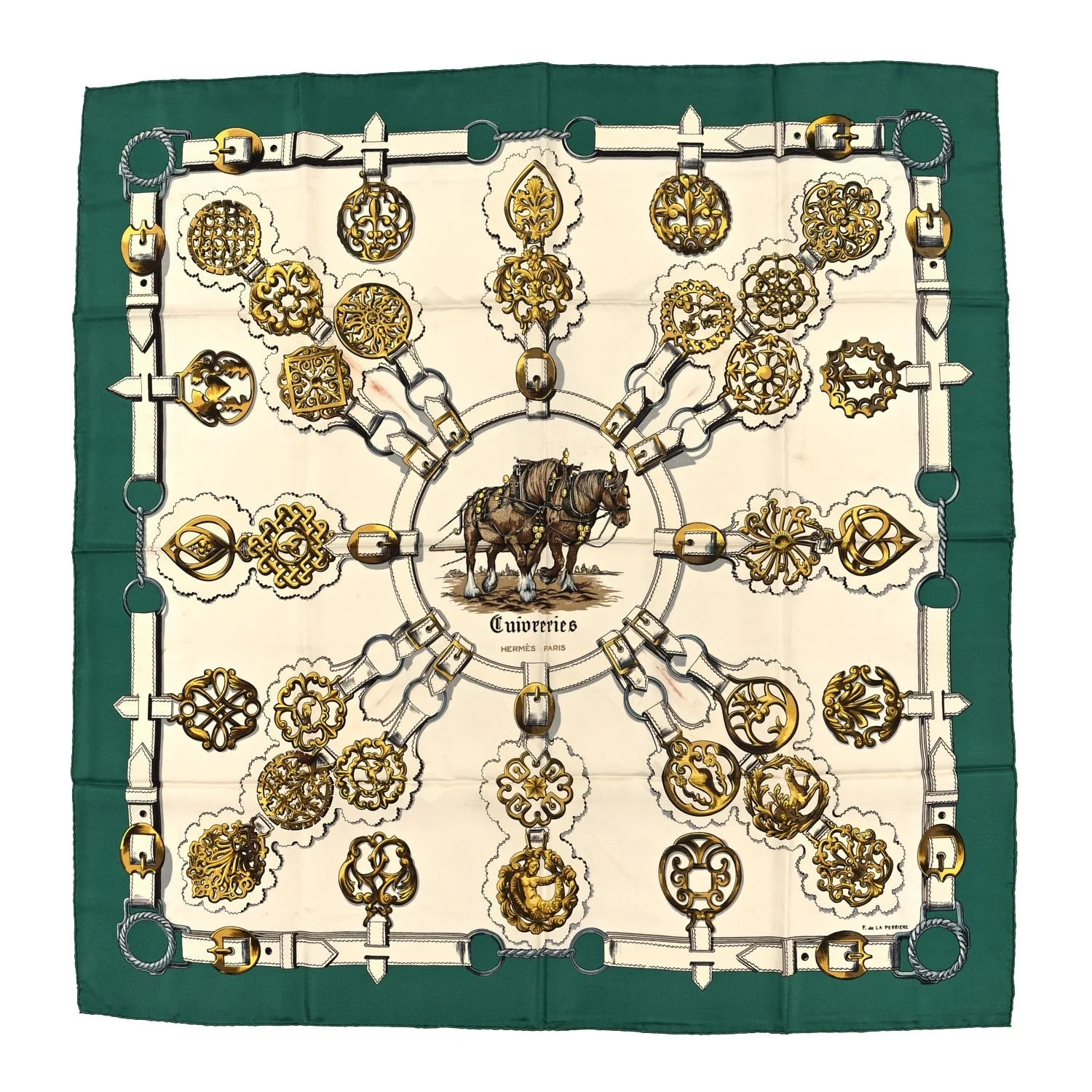 Hermès — Cuivreries Scarf 90 — Accessory — resale
