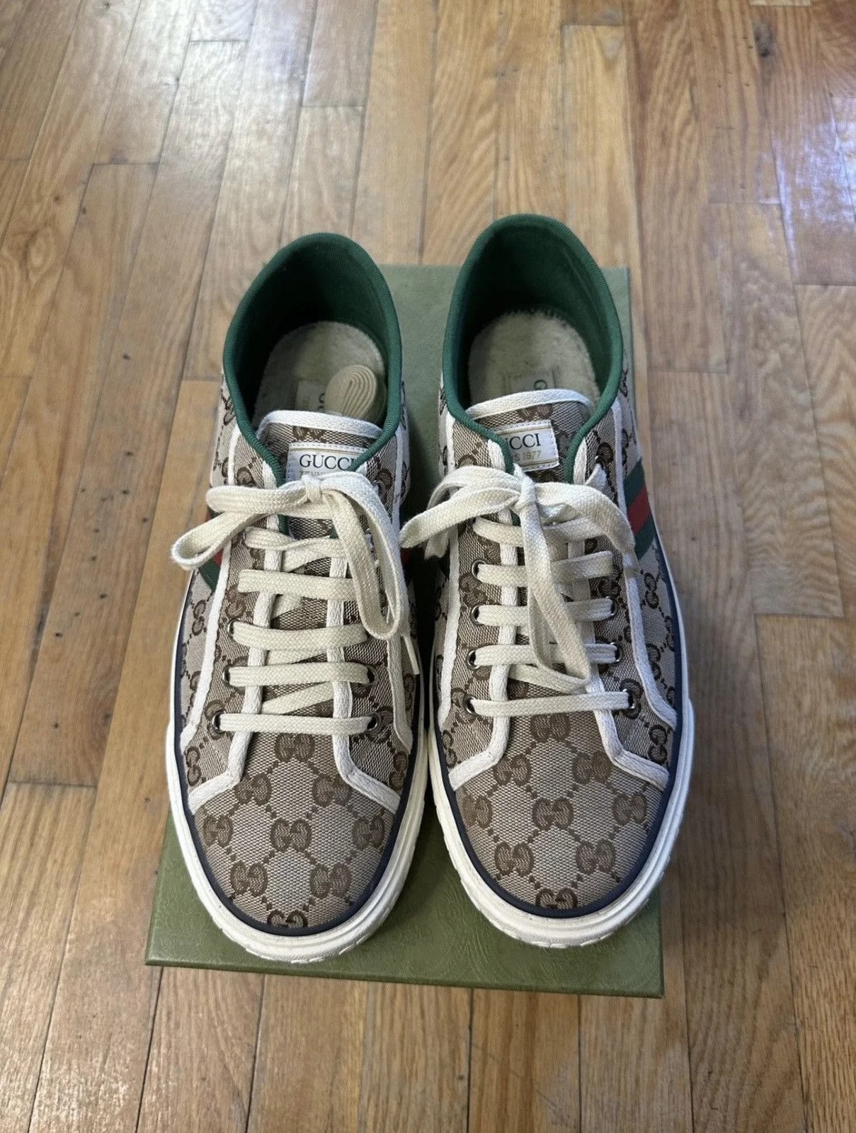 Gucci — Gucci Tennis 1977 Logo-embroidered — Sneaker — resale