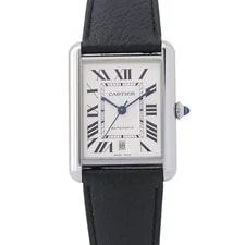 Cartier — Cartier Tank Must de XL H41mmxW31mm Stainless Steel/Leather Si... — Watch — resale