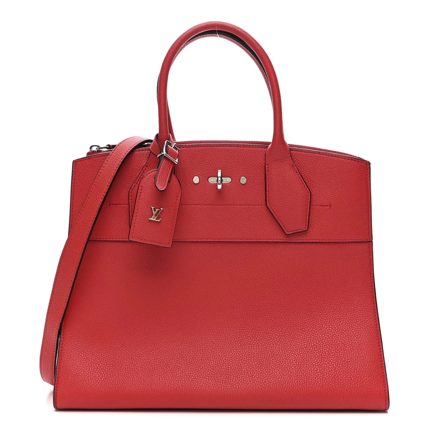 Louis Vuitton — Taurillon City Steamer Rubis — Handbag — resale