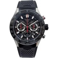 TAG Heuer — TAG Heuer Carrera CBG2A10.FT6168 45mm Stainless Steel Black Dial #KN369 — Watch — resale