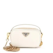 Prada — Prada Triangle Logo Top Handle Crossbody Mini — Handbag — resale