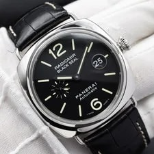 Panerai 287 Radiomir Black Seal 45mm PAM00287 Black Dial on Deployant Strap