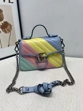 Gucci — Gucci GG Marmont Pastel Top Handle Chain — Handbag — resale