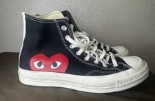 Converse — CDG Comme des Garçons Play Converse Chuck 70 Hi Heart W10 M8 — Sneaker — resale