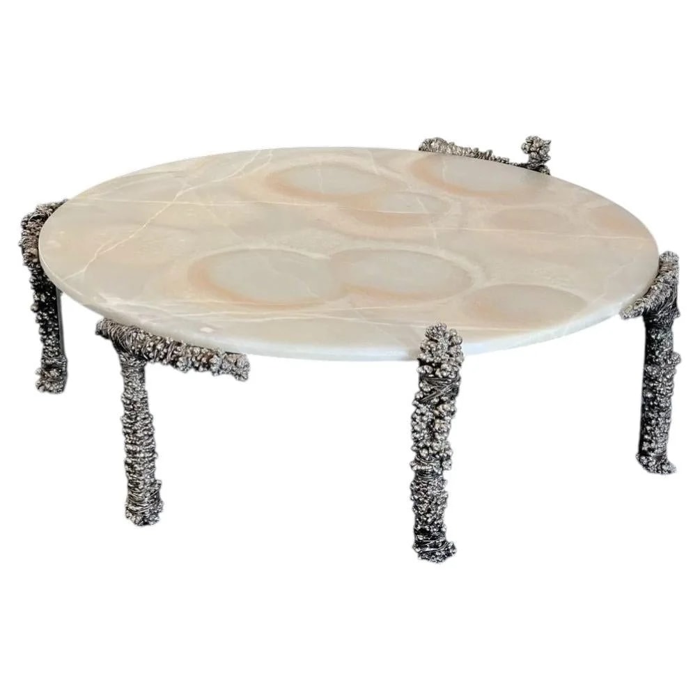 Fisherman Table with Onyx Table Top — Furniture — resale