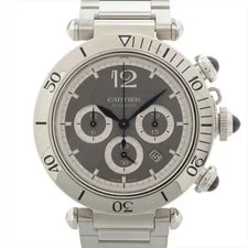 Cartier — Cartier Pasha Doo WSPA0027 SS AT Gray-Face 2 Extra Links — Watch — resale