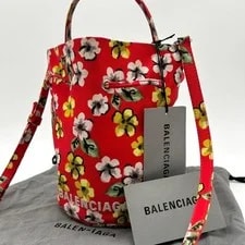 Balenciaga — Balenciaga 2Way Wheel Drawstring Floral — Handbag — resale