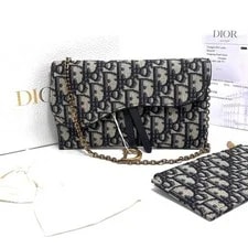 Dior — Dior Saddle Series Monogram Chain Strap - Very Good #S9N5SH — Handbag — resale
