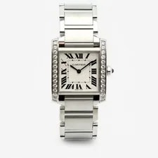 Cartier — Cartier Tank Francaise Medium Steel W4TA0009 Diamond 135378780 — Watch — resale