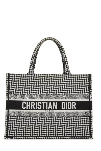 Dior — Houndstooth Book Tote Medium — Handbag — resale