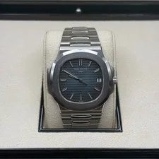 Patek Philippe — Patek Philippe Nautilus Blue Dial Stainless Steel — Watch — resale