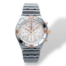 Breitling — Breitling Chronomat B01 Silver Two-Tone Gold Steel 42mm — Watch — resale